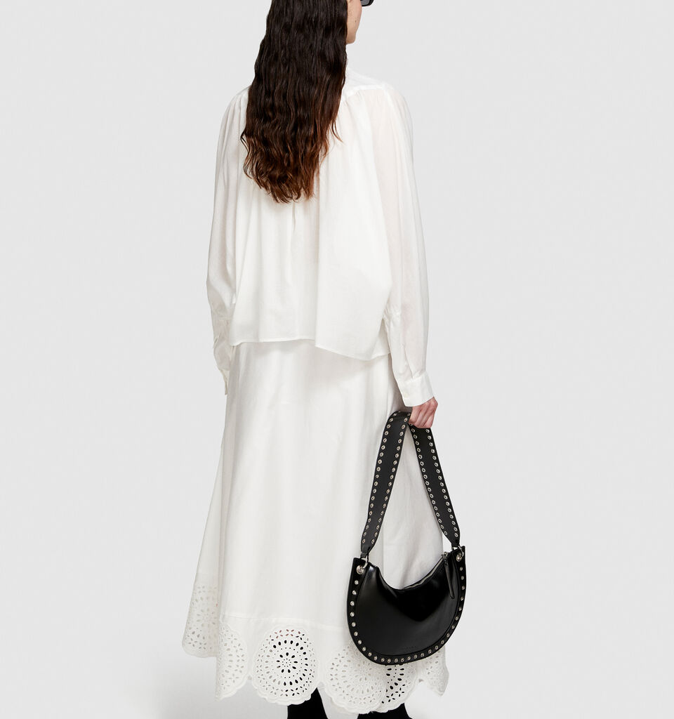 Oversized blouse - women's blouses - White | Sisley image number 3